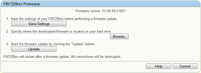 Hoe kan ik de firmware van mijn FRITZ!Box vernieuwen